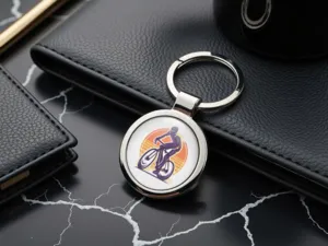 Designer Keyring Luxury Premium Metal Look